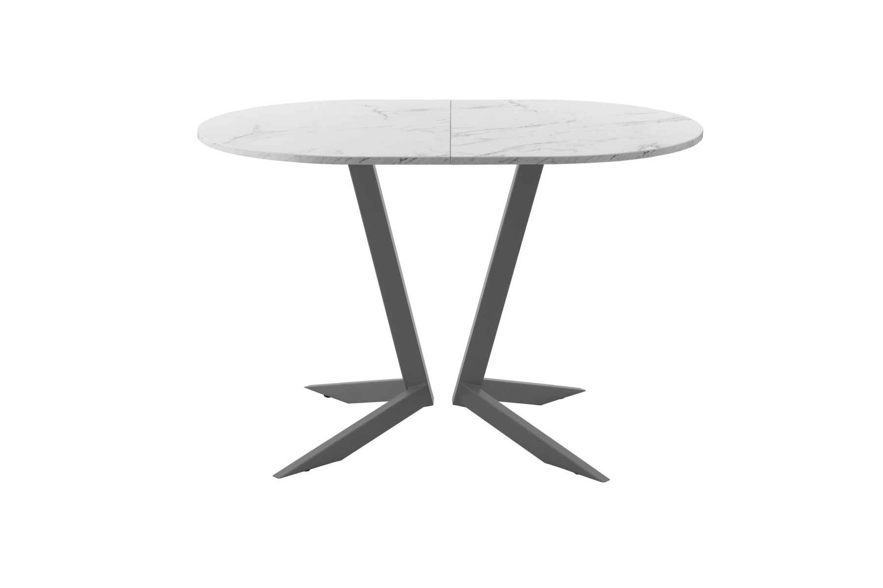 Обеденный стол AMC Elite (серии SLIM) / E19(1200) D3 (графит/Мрамор Кристалл)