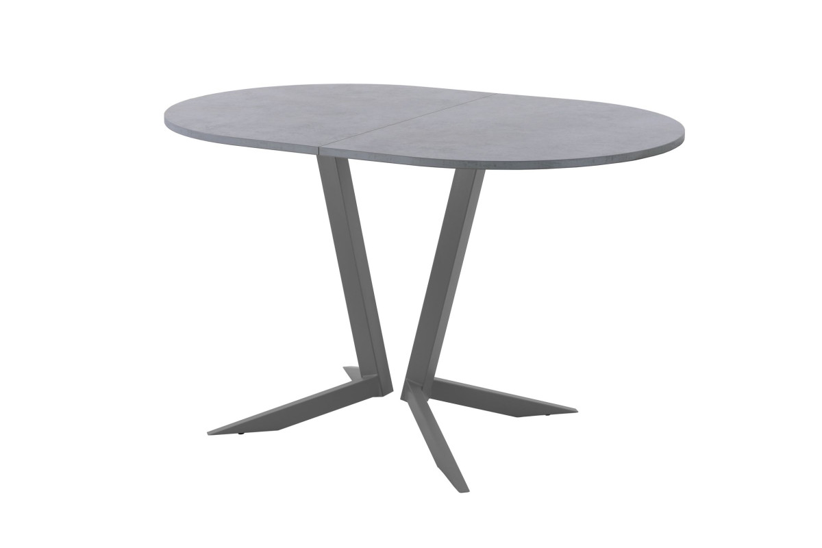 Обеденный стол AMC Elite (серии SLIM) / E19(1200) D3 (графит/Бетон Чикаго светло-серый)