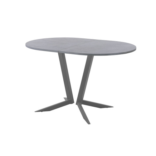 Обеденный стол AMC Elite (серии SLIM) / E19(1100) D3 (графит/Бетон Чикаго светло-серый)