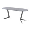 Обеденный стол AMC Elite (серии SLIM) / E19(1200) D3 (графит/Бетон Чикаго светло-серый)