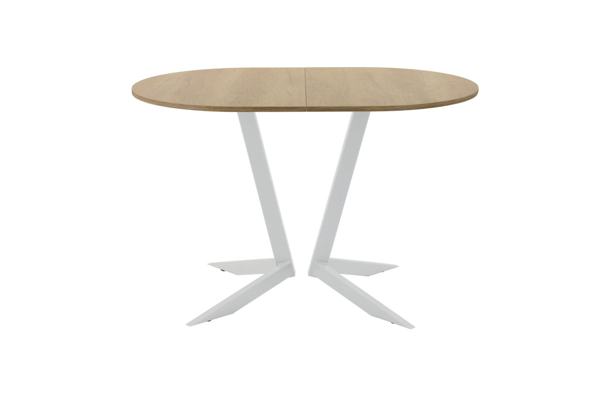 Обеденный стол AMC Elite (серии SLIM) / E19(1200) D3 (серебро/Дуб Небраска Натуральный)