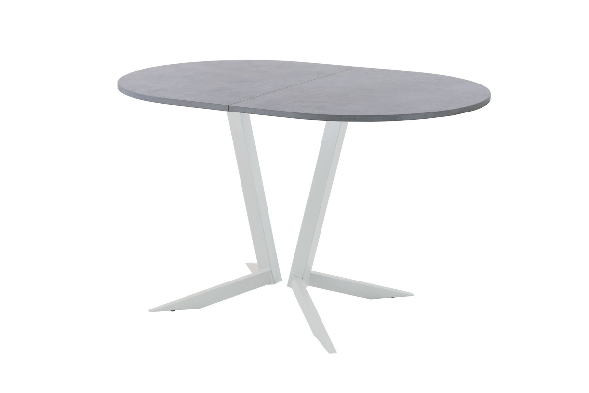 Обеденный стол AMC Elite (серии SLIM) / E19(1200) D3 (серебро/Бетон Чикаго светло-серый)