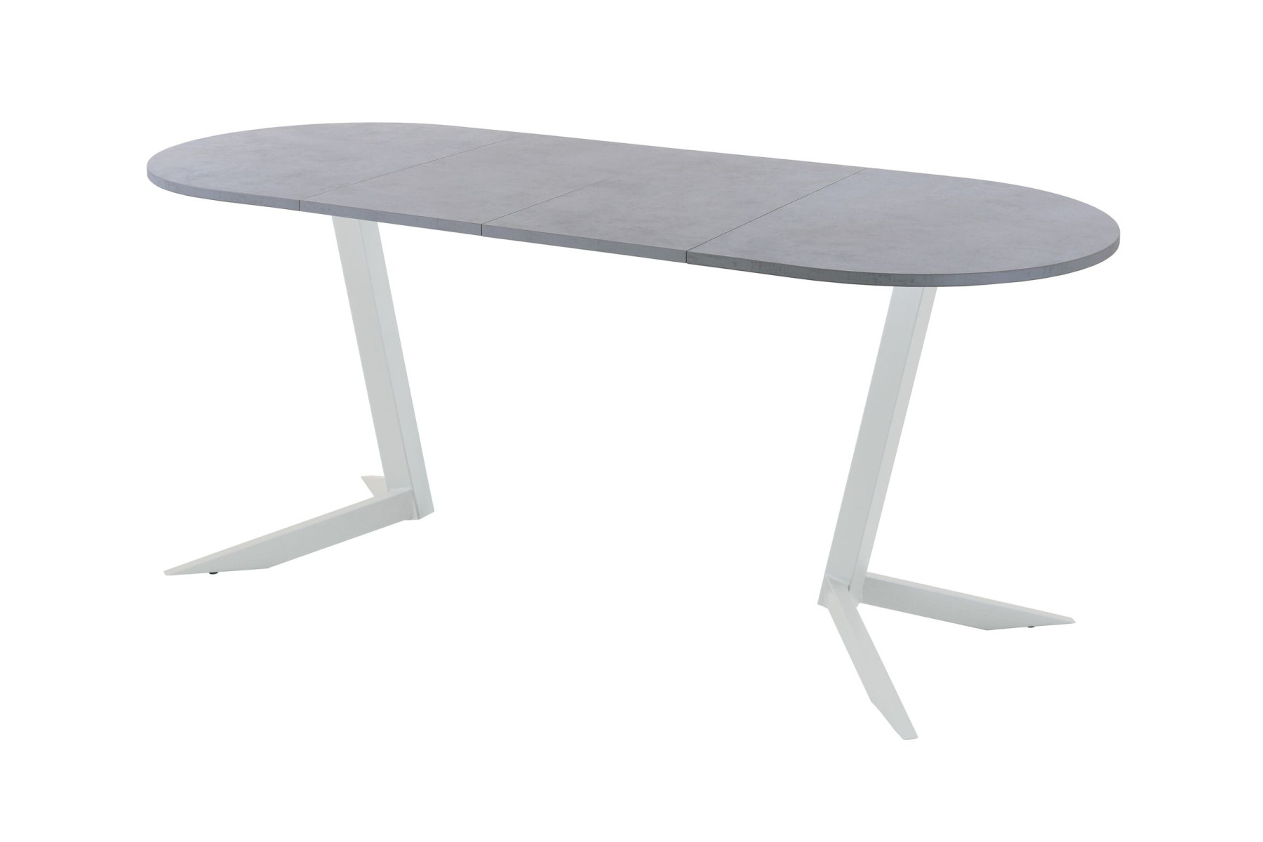 Обеденный стол AMC Elite (серии SLIM) / E19(1200) D3 (серебро/Бетон Чикаго светло-серый)