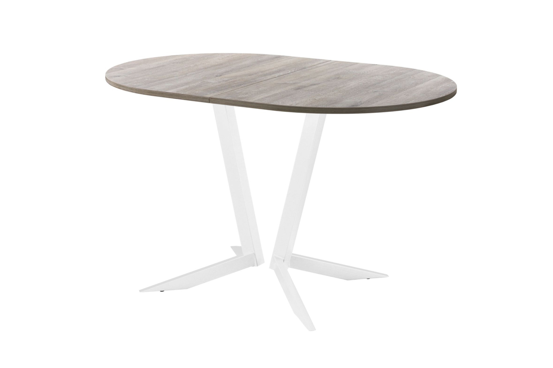 Обеденный стол AMC Elite (серии SLIM) / E19(1200) D3 (белый/Дуб Уайт-Ривер песочно-бежевый)