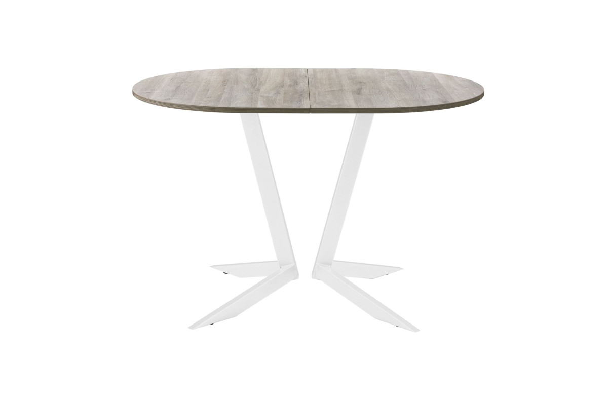 Обеденный стол AMC Elite (серии SLIM) / E19(1200) D3 (белый/Дуб Уайт-Ривер песочно-бежевый)