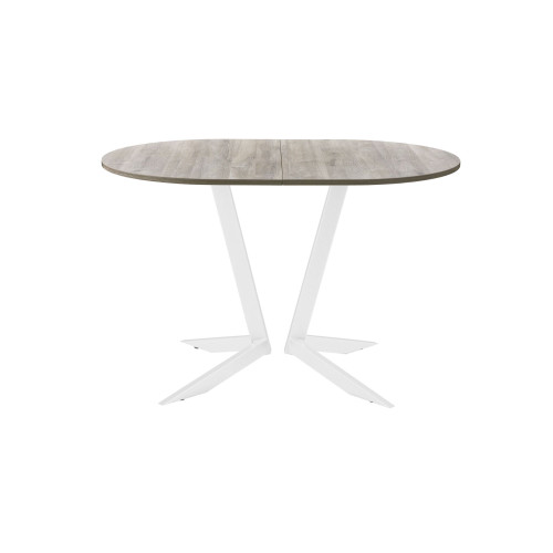 Обеденный стол AMC Elite (серии SLIM) / E19(1100) D3 (белый/Дуб Уайт-Ривер песочно-бежевый)