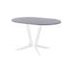 Обеденный стол AMC Elite (серии SLIM) / E19(1100) D3 (белый/Бетон Чикаго светло-серый)