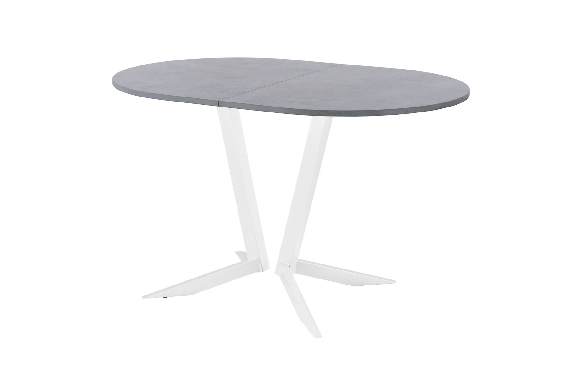 Обеденный стол AMC Elite (серии SLIM) / E19(1100) D3 (белый/Бетон Чикаго светло-серый)