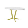 Обеденный стол AMC Elite (серии SLIM) / E19(1100) D3 (золото/Мрамор Кристалл)