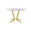 Обеденный стол AMC Elite (серии SLIM) / E19(1100) D3 (золото/Мрамор Кристалл)