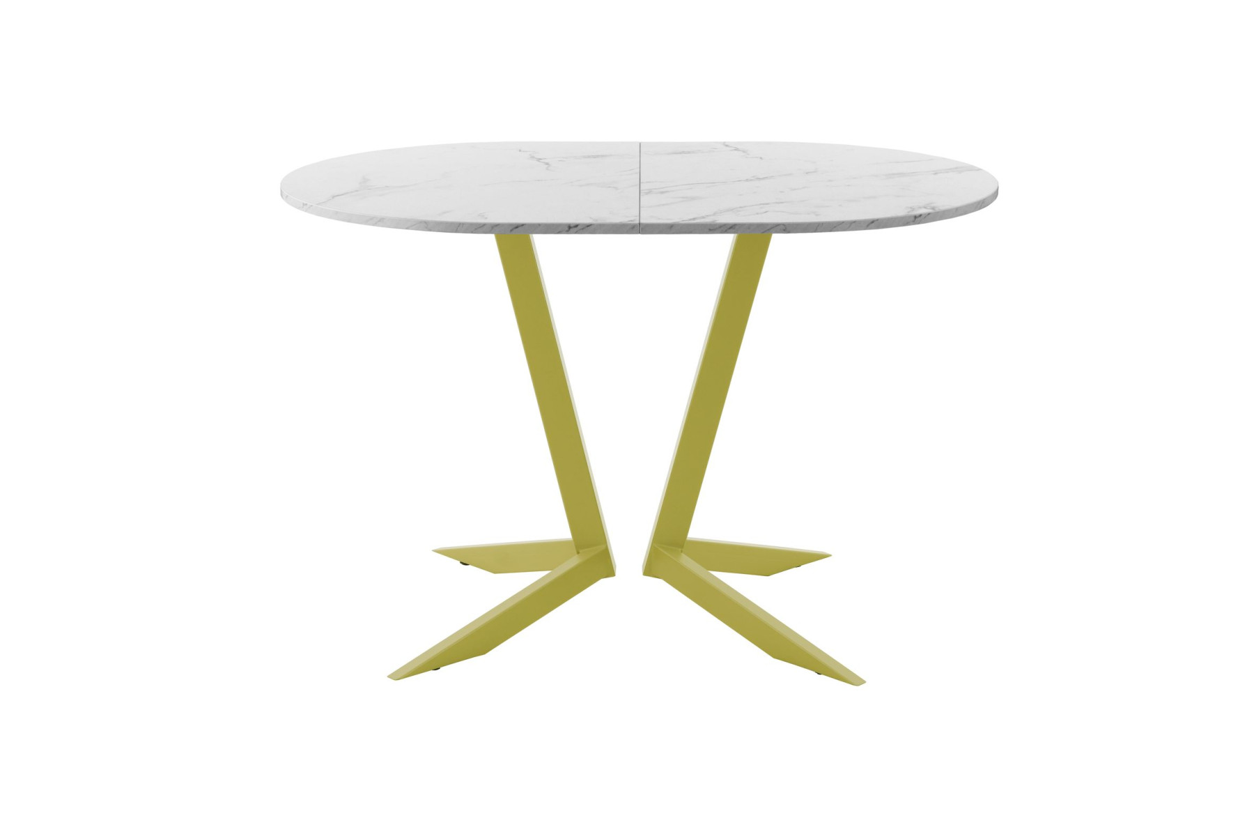Обеденный стол AMC Elite (серии SLIM) / E19(1100) D3 (золото/Мрамор Кристалл)