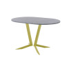 Обеденный стол AMC Elite (серии SLIM) / E19(1200) D3 (золото/Бетон Чикаго светло-серый)