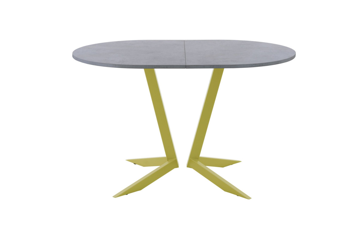 Обеденный стол AMC Elite (серии SLIM) / E19(1200) D3 (золото/Бетон Чикаго светло-серый)