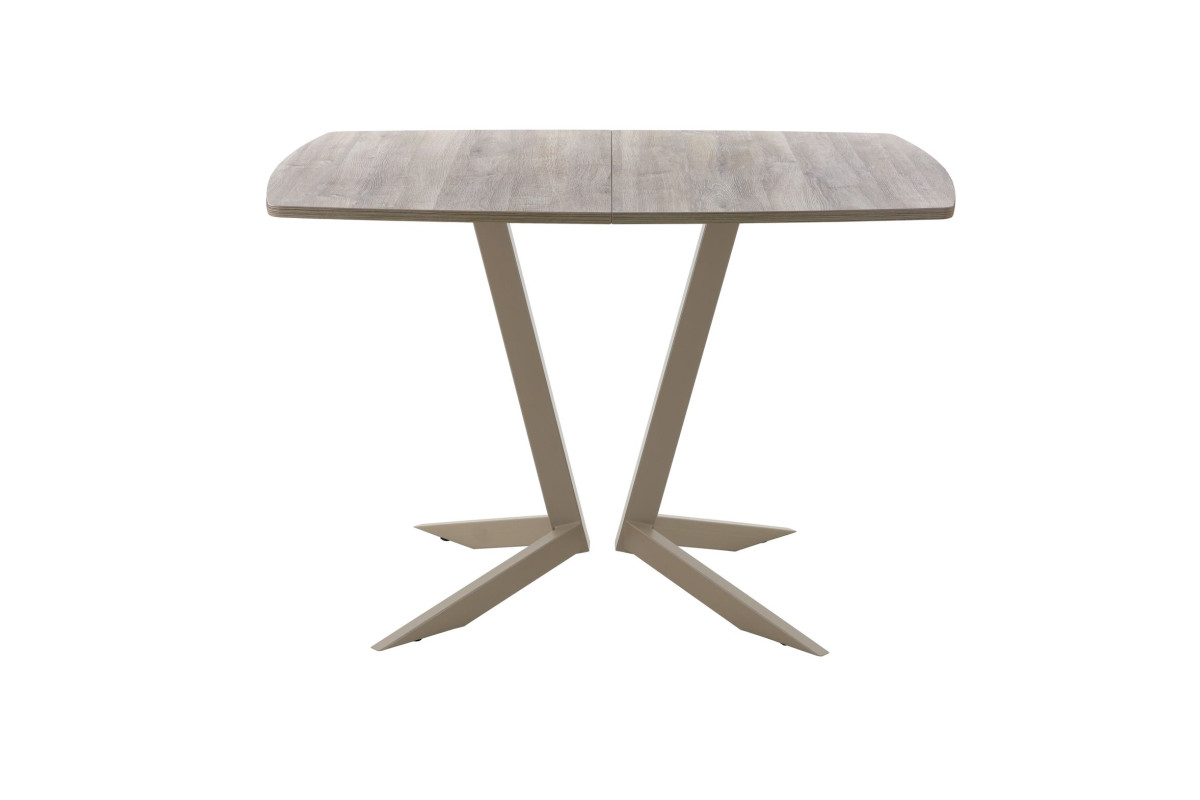 Обеденный стол AMC Elite (серии SLIM) / E19(1100) D6 (капучино/Дуб Уайт-Ривер песочно-бежевый)