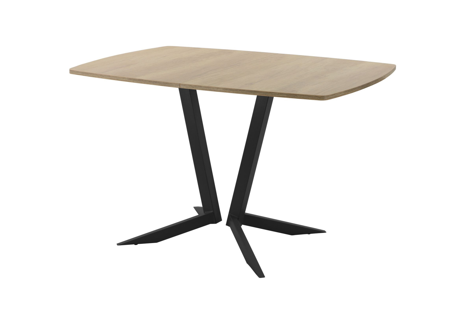 Обеденный стол AMC Elite (серии SLIM) / E19(1100) D6 (черный/Дуб Небраска Натуральный)