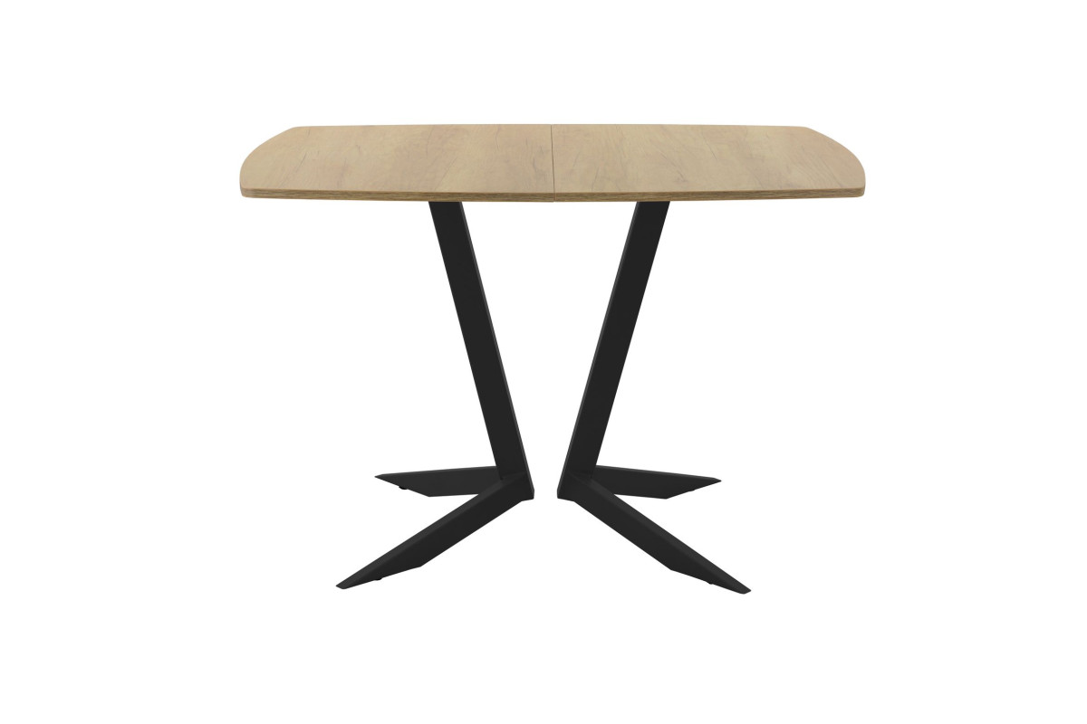 Обеденный стол AMC Elite (серии SLIM) / E19(1100) D6 (черный/Дуб Небраска Натуральный)