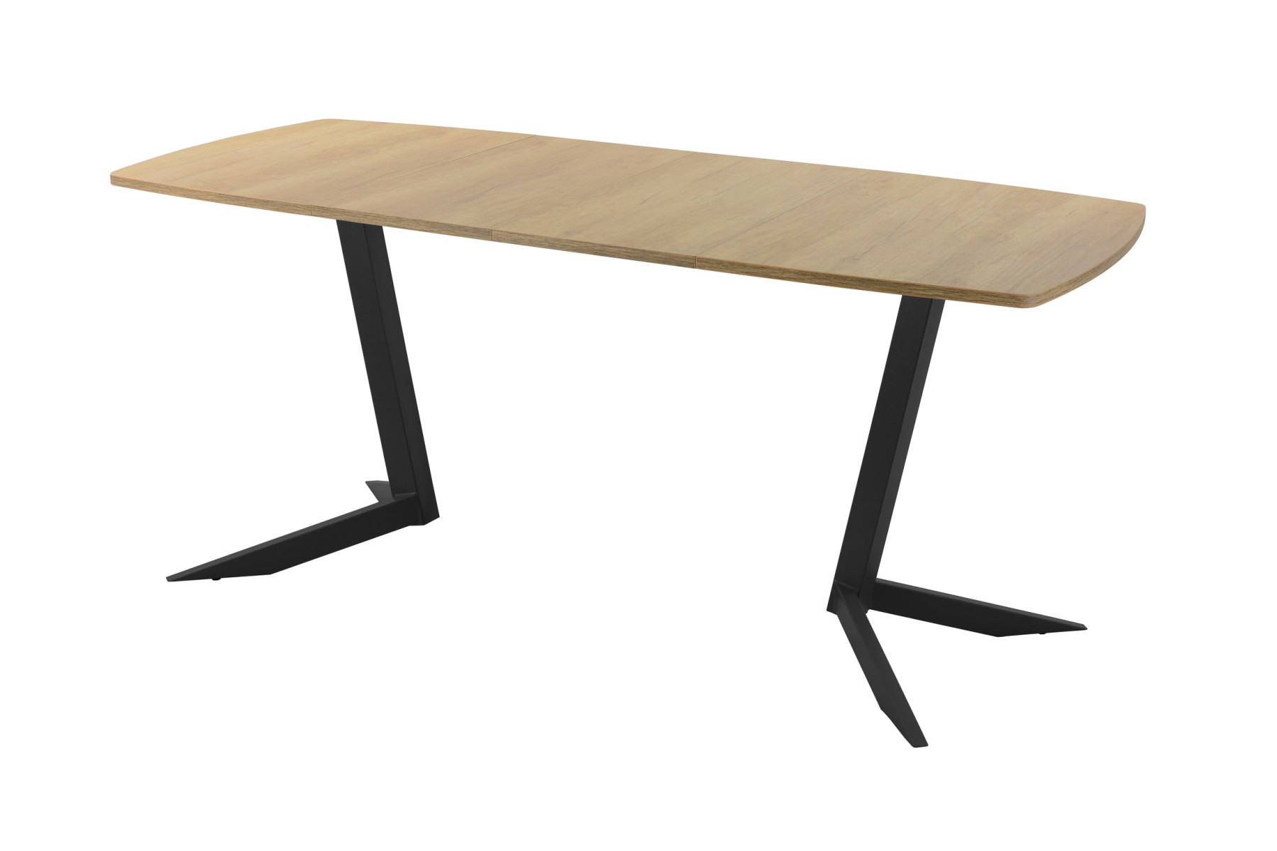 Обеденный стол AMC Elite (серии SLIM) / E19(1100) D6 (черный/Дуб Небраска Натуральный)