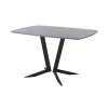 Обеденный стол AMC Elite (серии SLIM) / E19(1200) D6 (черный/Бетон Чикаго светло-серый)
