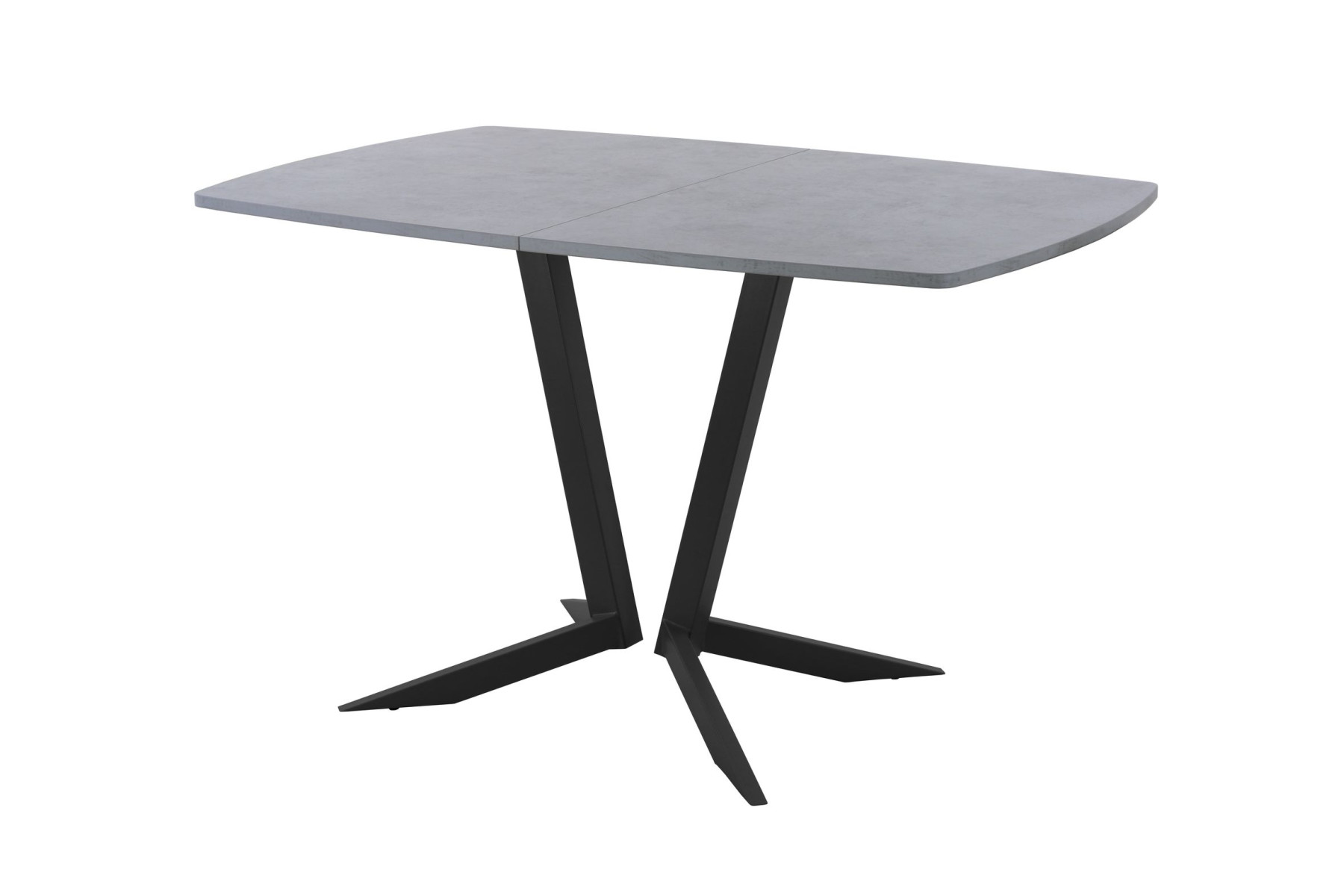 Обеденный стол AMC Elite (серии SLIM) / E19(1100) D6 (черный/Бетон Чикаго светло-серый)