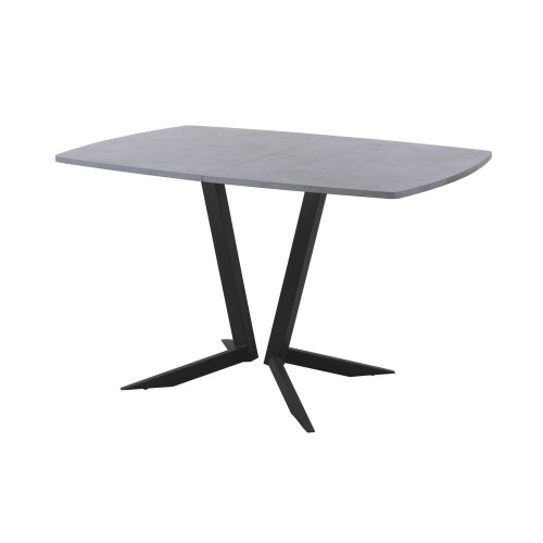 Обеденный стол AMC Elite (серии SLIM) / E19(1100) D6 (черный/Бетон Чикаго светло-серый)
