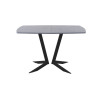 Обеденный стол AMC Elite (серии SLIM) / E19(1200) D6 (черный/Бетон Чикаго светло-серый)