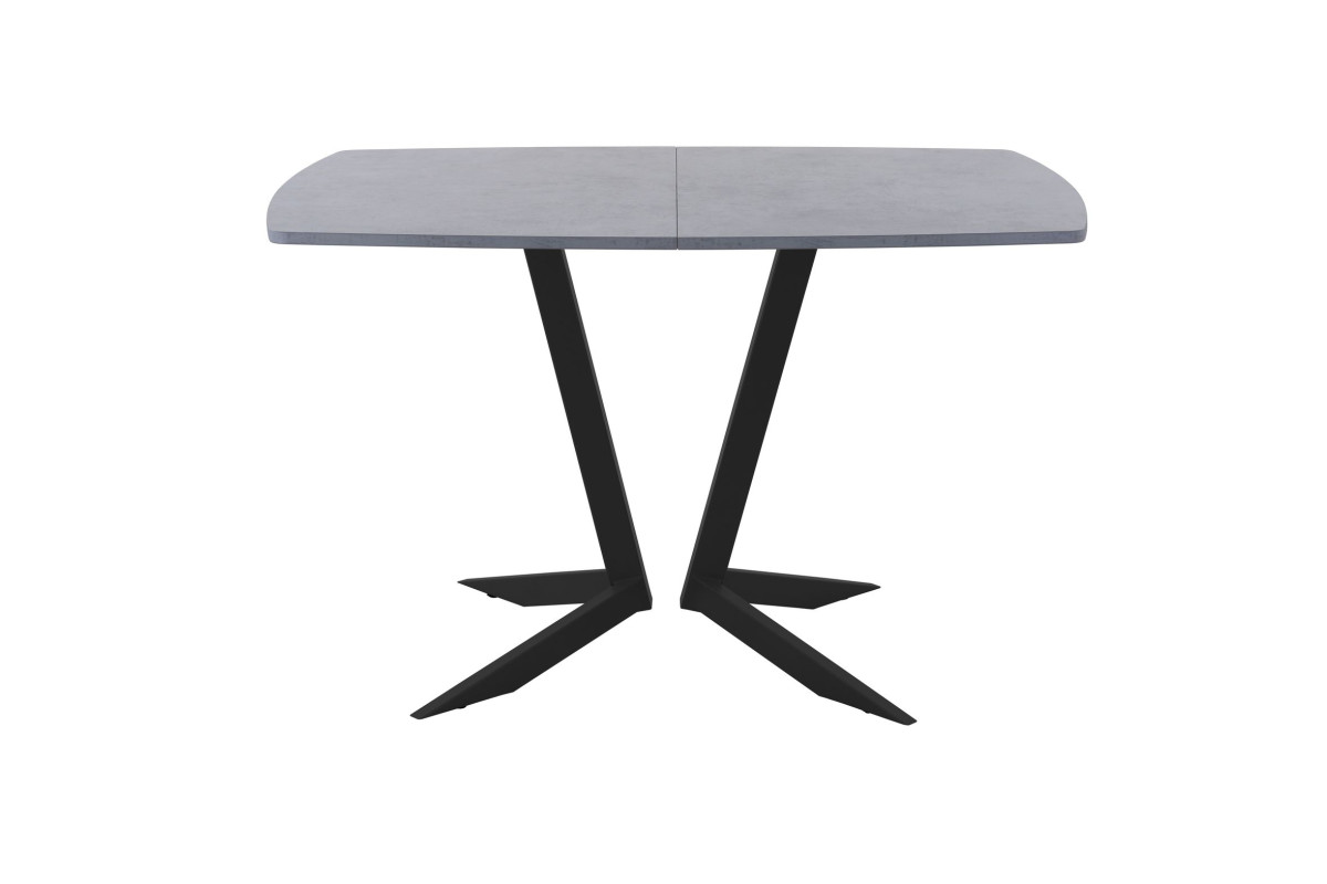 Обеденный стол AMC Elite (серии SLIM) / E19(1200) D6 (черный/Бетон Чикаго светло-серый)