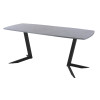 Обеденный стол AMC Elite (серии SLIM) / E19(1200) D6 (черный/Бетон Чикаго светло-серый)