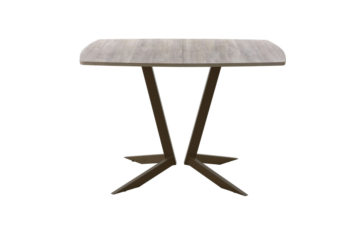 Обеденный стол AMC Elite (серии SLIM) / E19(1100) D6 (коричневый/Дуб Уайт-Ривер песочно-бежевый)