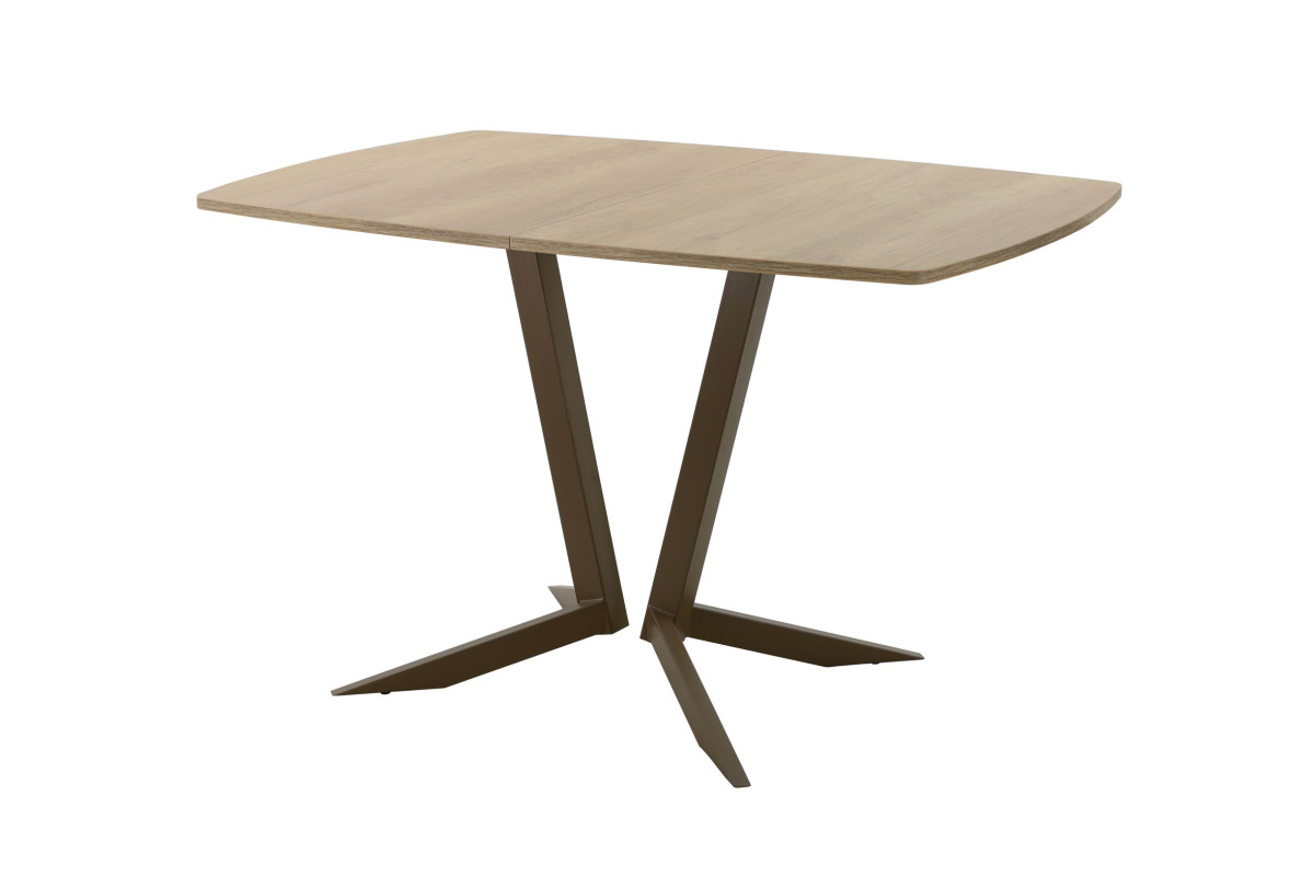 Обеденный стол AMC Elite (серии SLIM) / E19(1200) D6 (коричневый/Дуб Небраска Натуральный)