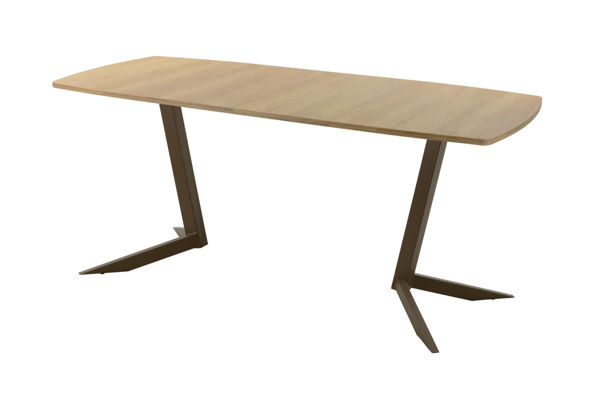 Обеденный стол AMC Elite (серии SLIM) / E19(1200) D6 (коричневый/Дуб Небраска Натуральный)