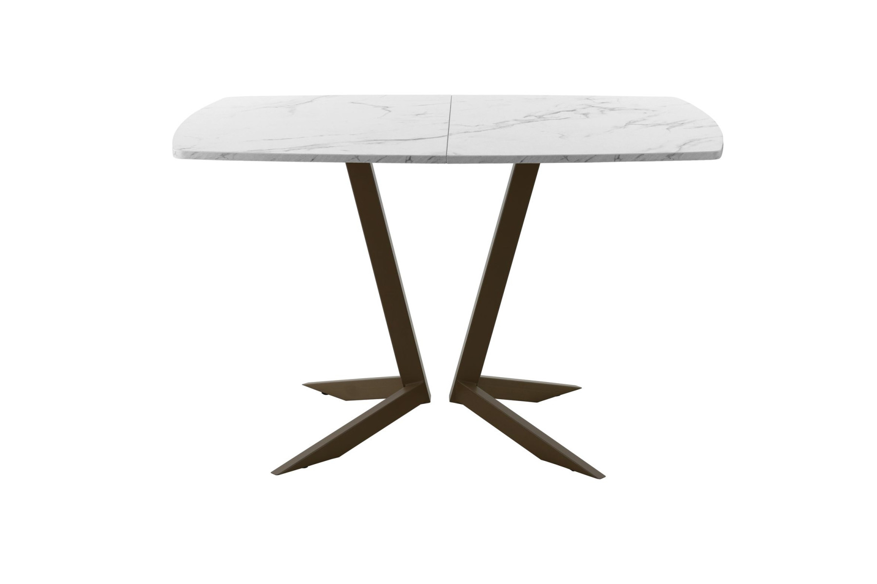 Обеденный стол AMC Elite (серии SLIM) / E19(1100) D6 (коричневый/Мрамор Кристалл)