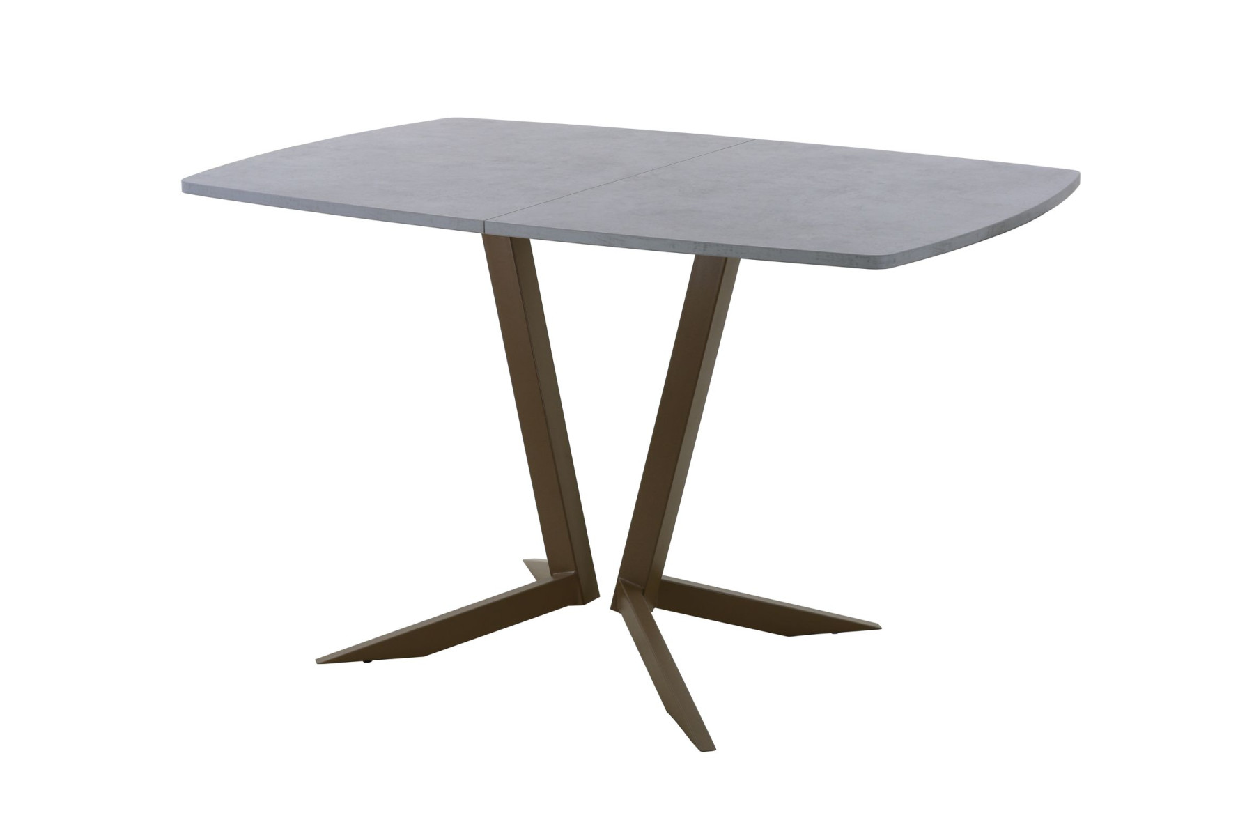 Обеденный стол AMC Elite (серии SLIM) / E19(1100) D6 (коричневый/Бетон Чикаго светло-серый)