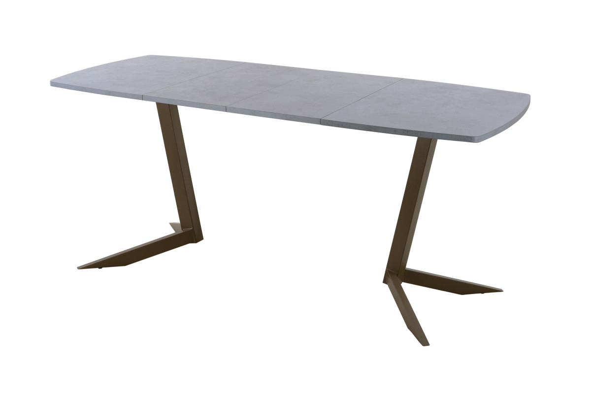 Обеденный стол AMC Elite (серии SLIM) / E19(1100) D6 (коричневый/Бетон Чикаго светло-серый)