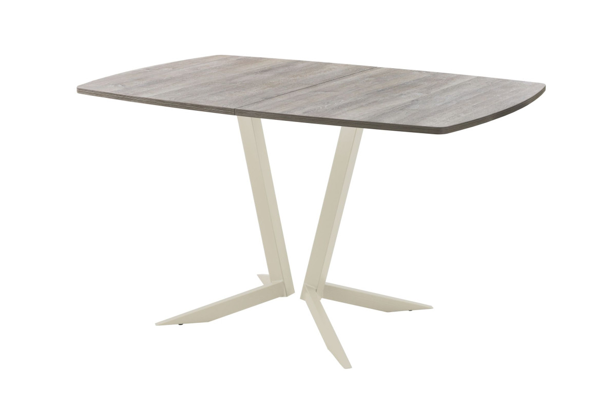 Обеденный стол AMC Elite (серии SLIM) / E19(1100) D6 (бежевый/Дуб Уайт-Ривер песочно-бежевый)