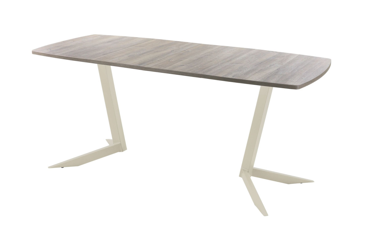 Обеденный стол AMC Elite (серии SLIM) / E19(1100) D6 (бежевый/Дуб Уайт-Ривер песочно-бежевый)