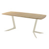 Обеденный стол AMC Elite (серии SLIM) / E19(1200) D6 (бежевый/Дуб Небраска Натуральный)