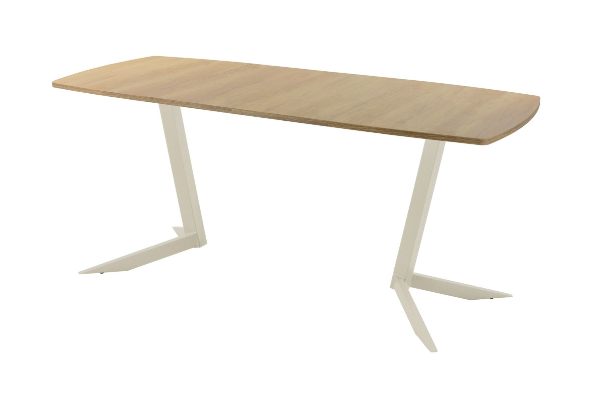 Обеденный стол AMC Elite (серии SLIM) / E19(1200) D6 (бежевый/Дуб Небраска Натуральный)