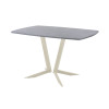 Обеденный стол AMC Elite (серии SLIM) / E19(1200) D6 (бежевый/Бетон Чикаго светло-серый)
