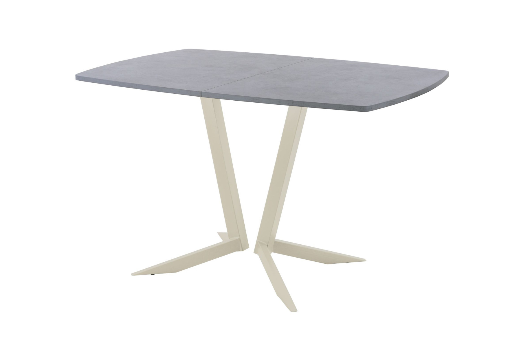 Обеденный стол AMC Elite (серии SLIM) / E19(1200) D6 (бежевый/Бетон Чикаго светло-серый)