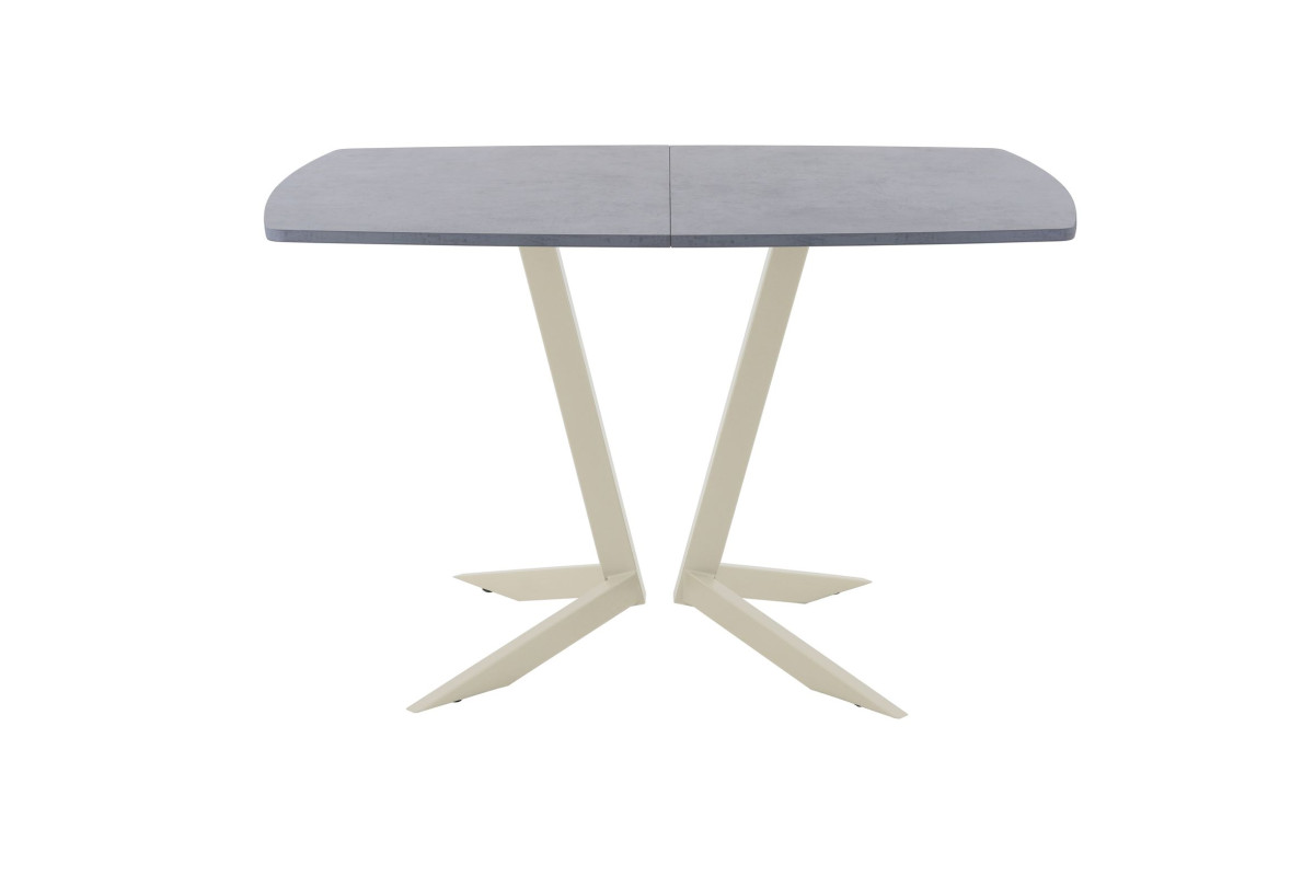 Обеденный стол AMC Elite (серии SLIM) / E19(1200) D6 (бежевый/Бетон Чикаго светло-серый)