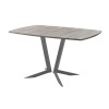 Обеденный стол AMC Elite (серии SLIM) / E19(1100) D6 (графит/Дуб Уайт-Ривер песочно-бежевый)