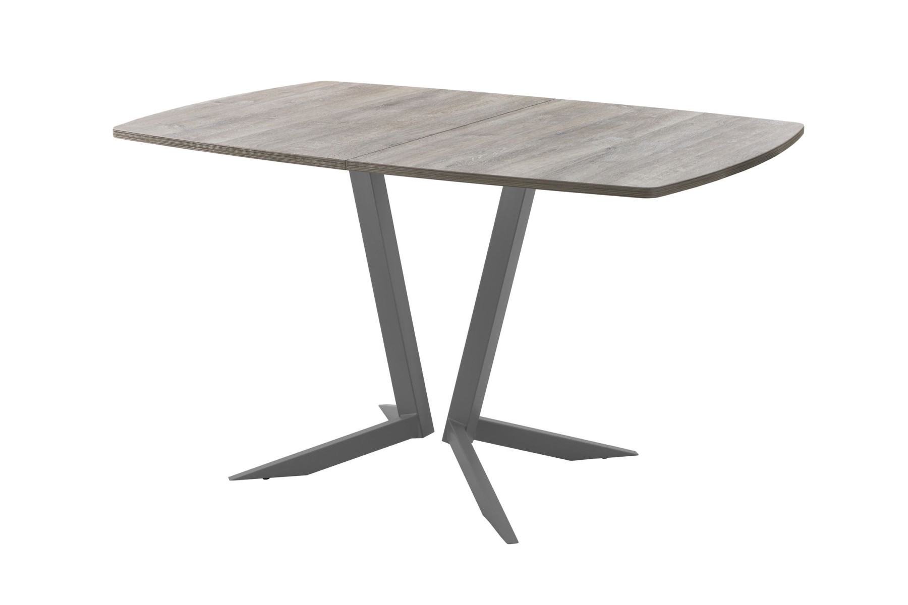 Обеденный стол AMC Elite (серии SLIM) / E19(1200) D6 (графит/Дуб Уайт-Ривер песочно-бежевый)