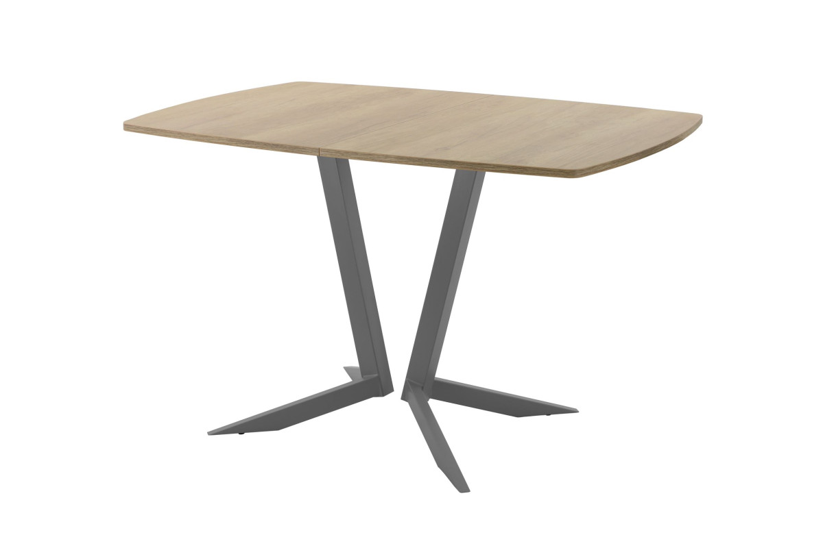 Обеденный стол AMC Elite (серии SLIM) / E19(1200) D6 (графит/Дуб Небраска Натуральный)