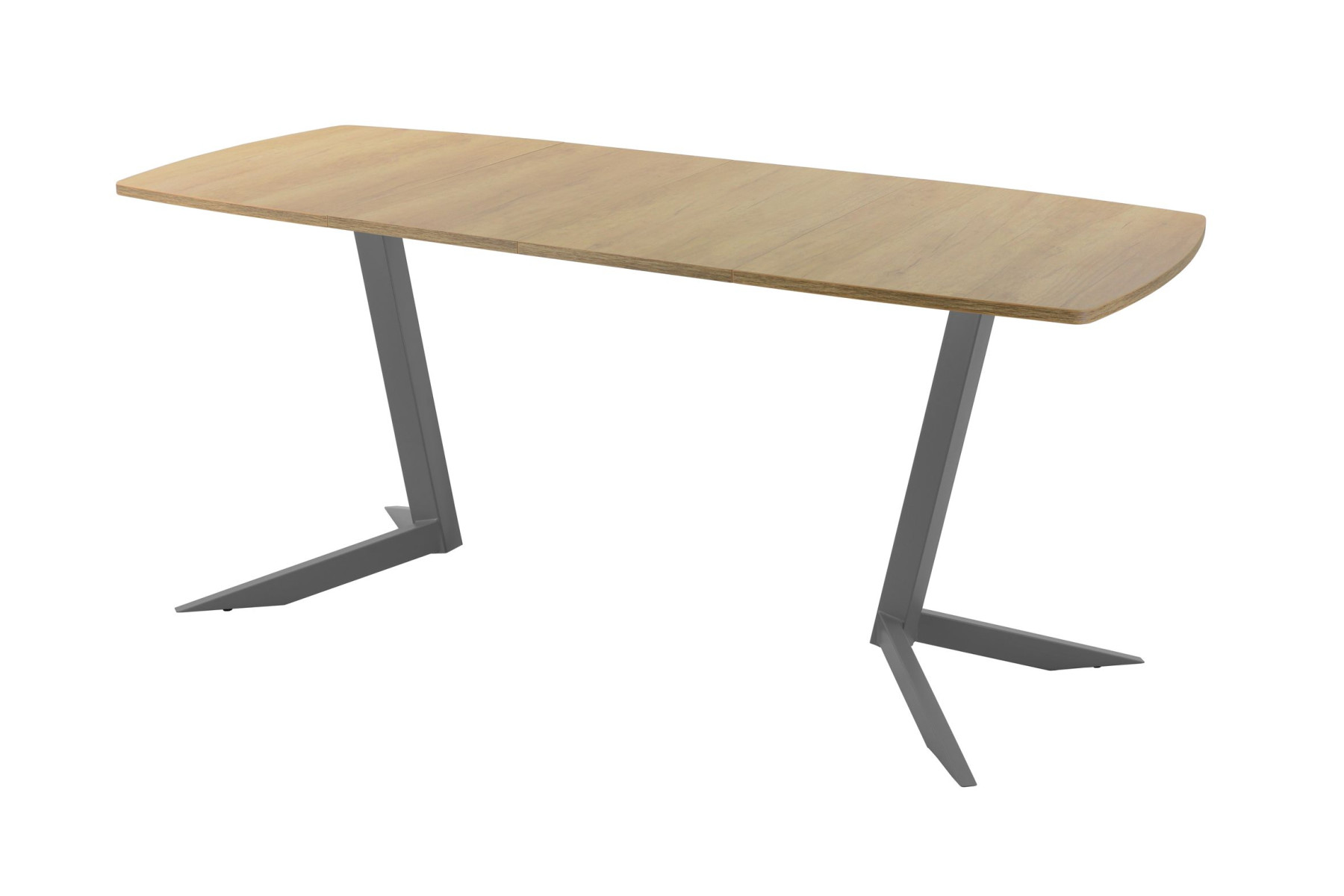 Обеденный стол AMC Elite (серии SLIM) / E19(1100) D6 (графит/Дуб Небраска Натуральный)