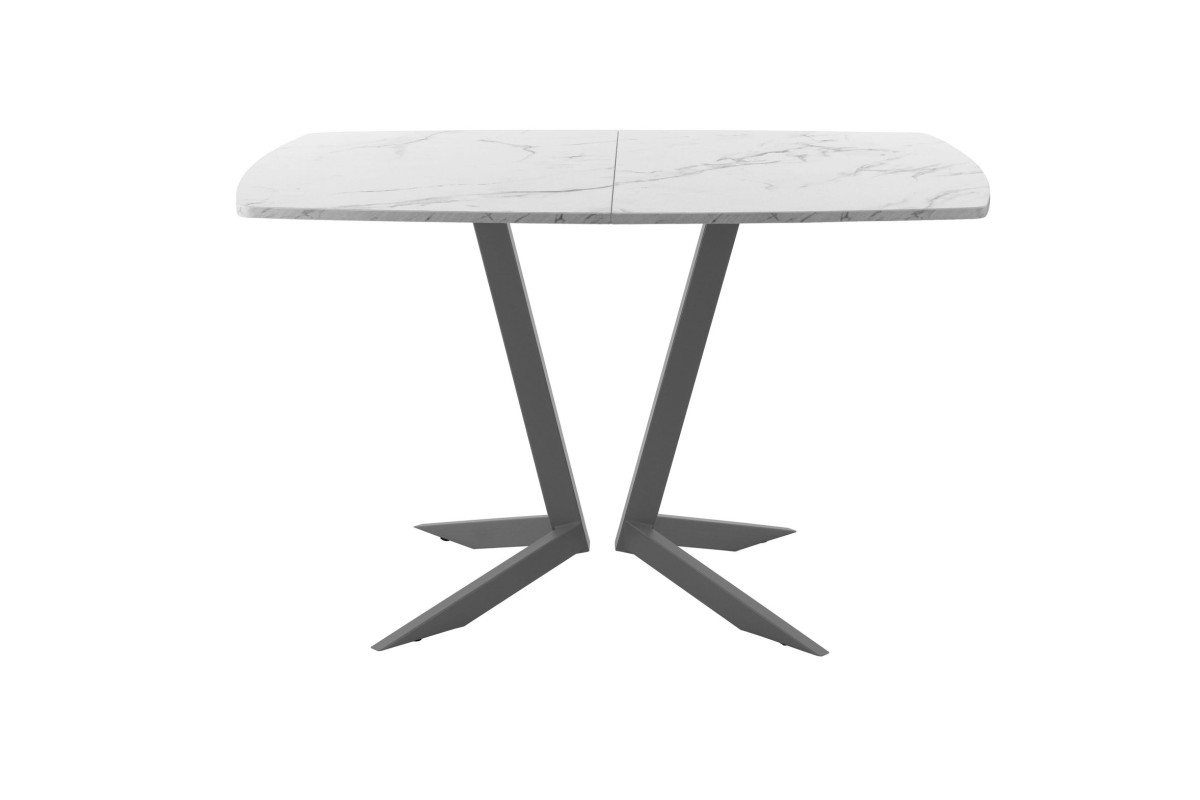 Обеденный стол AMC Elite (серии SLIM) / E19(1200) D6 (графит/Мрамор Кристалл)