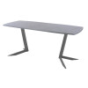 Обеденный стол AMC Elite (серии SLIM) / E19(1100) D6 (графит/Бетон Чикаго светло-серый)