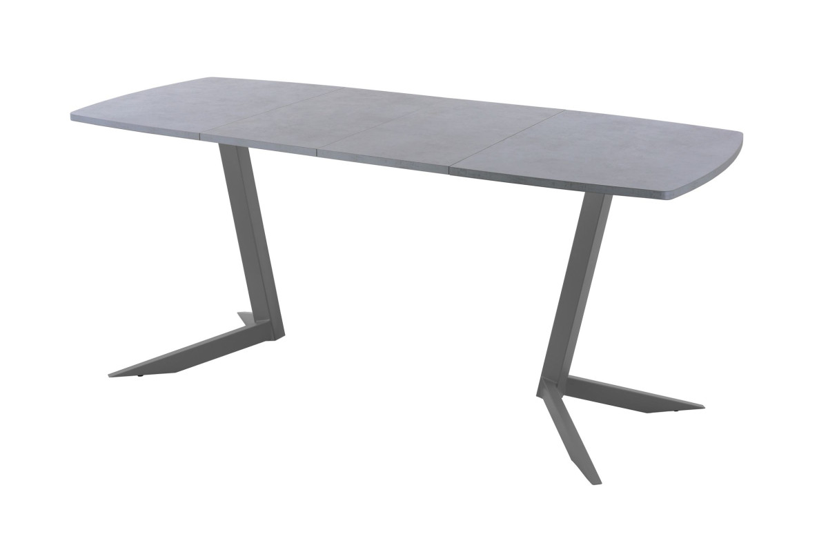 Обеденный стол AMC Elite (серии SLIM) / E19(1100) D6 (графит/Бетон Чикаго светло-серый)