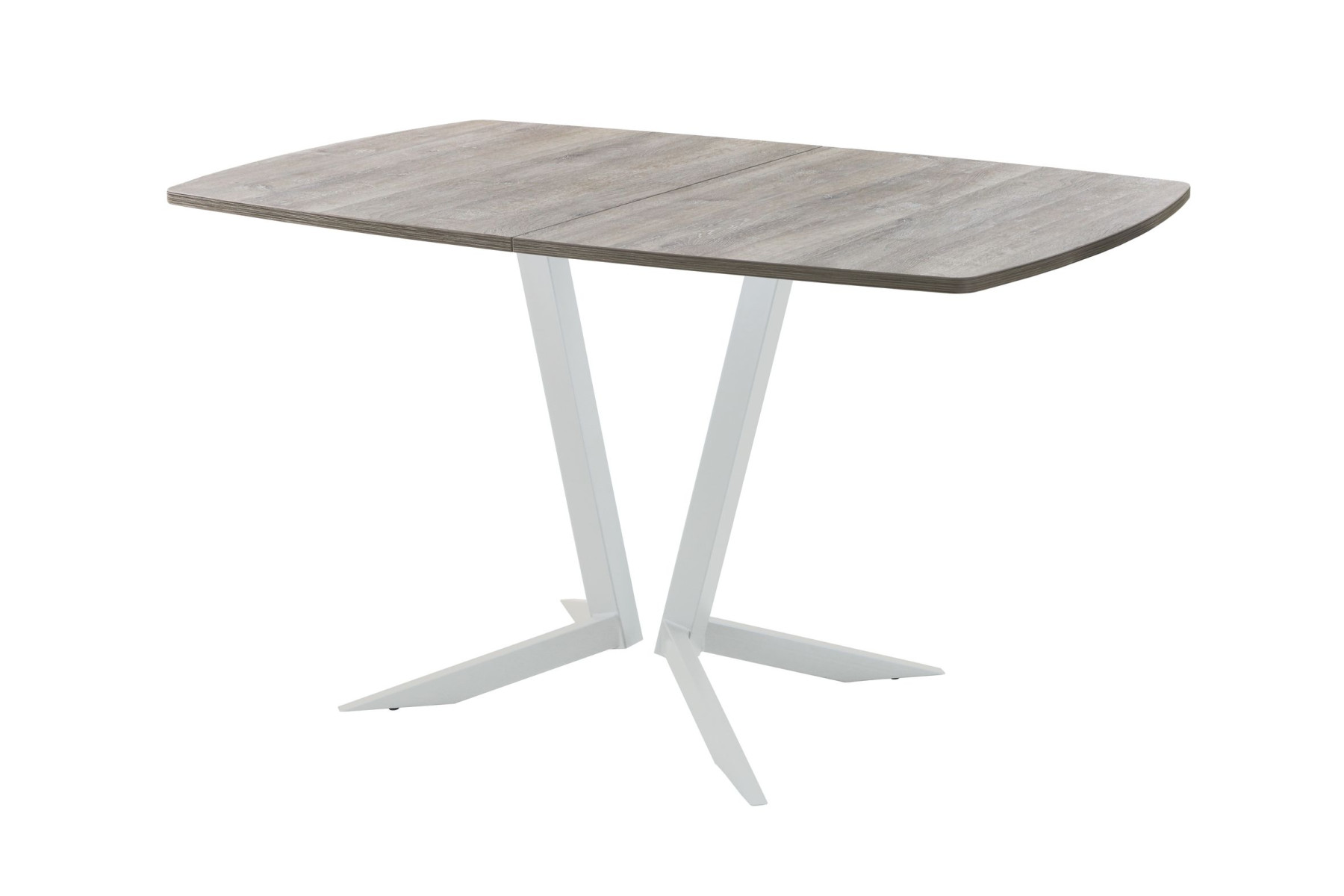 Обеденный стол AMC Elite (серии SLIM) / E19(1200) D6 (серебро/Дуб Уайт-Ривер песочно-бежевый)