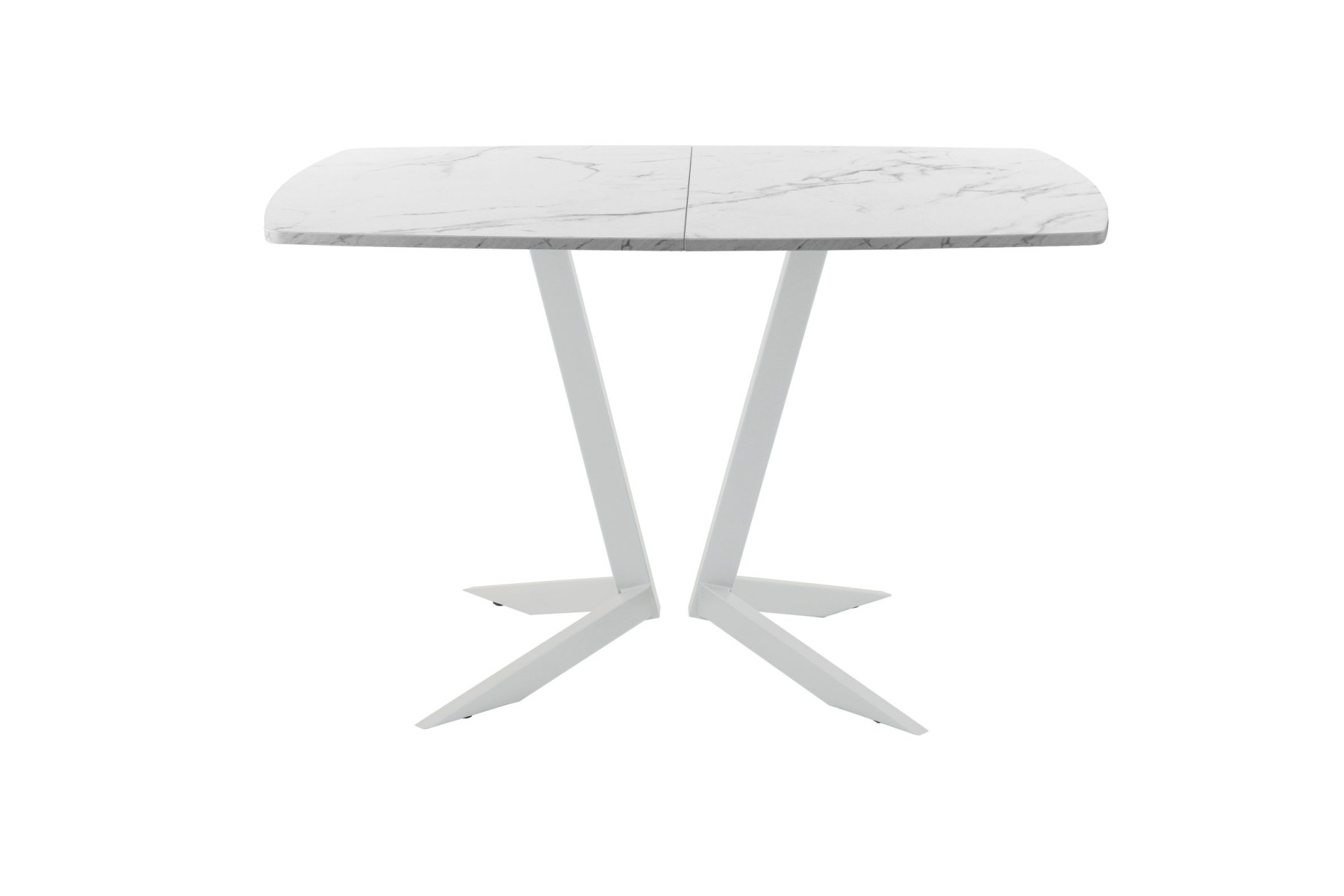 Обеденный стол AMC Elite (серии SLIM) / E19(1100) D6 (серебро/Мрамор Кристалл)