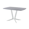Обеденный стол AMC Elite (серии SLIM) / E19(1100) D6 (серебро/Бетон Чикаго светло-серый)